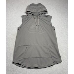 Ecko Unltd Ecko Function Sleeveless Hoodie Mens Large Gray Performance Active